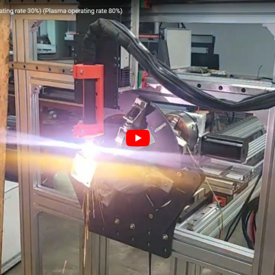 prasma test  (Machine operating rate 30%)  (Plasma operating rate 80%) - YouTube