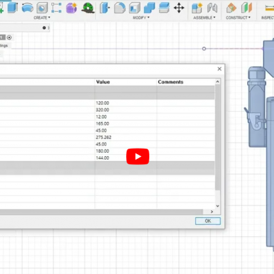 003 fusion360 퓨전360 5 AXIS ROUTER HEAD DESIGN_OPENBUILDS KOREA  파라메터사용도면 - YouTube